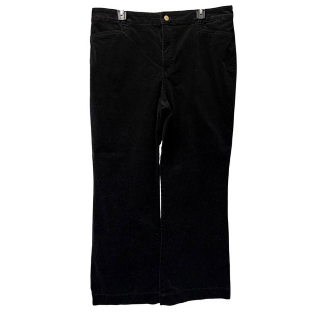 Talbots‎ Black Corduroy Pants Womens Size 16